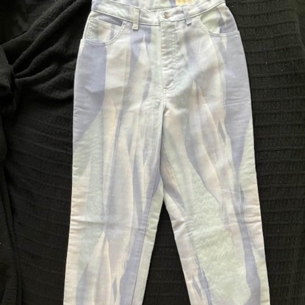 Tall White & Watercolor Jeans